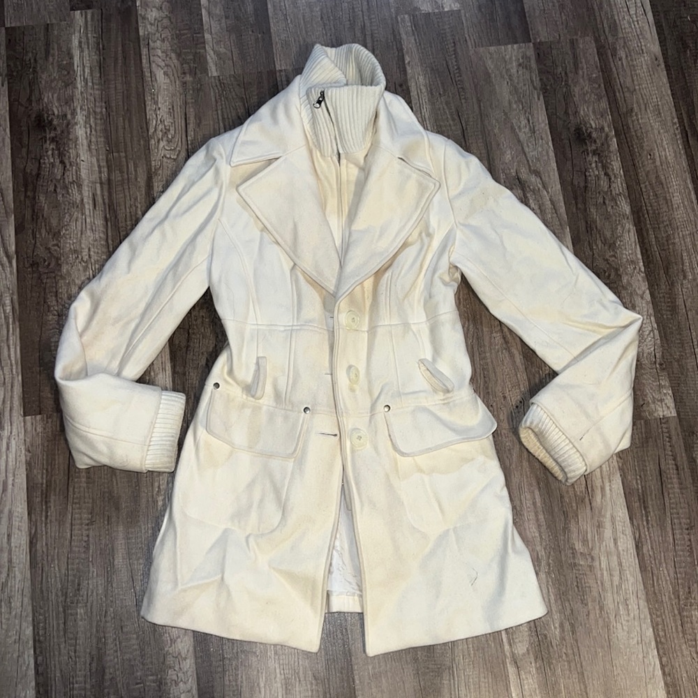 Beautiful cream colored pea coat!